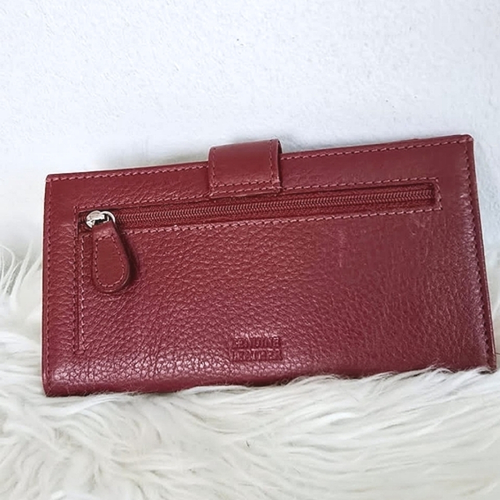 Classy Red Genuine Leather Wallet 🌴